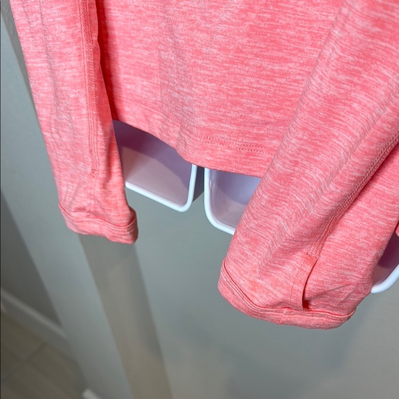Nike Women's Pink Quarter-Zip Hoodie - Picture 3 of 4